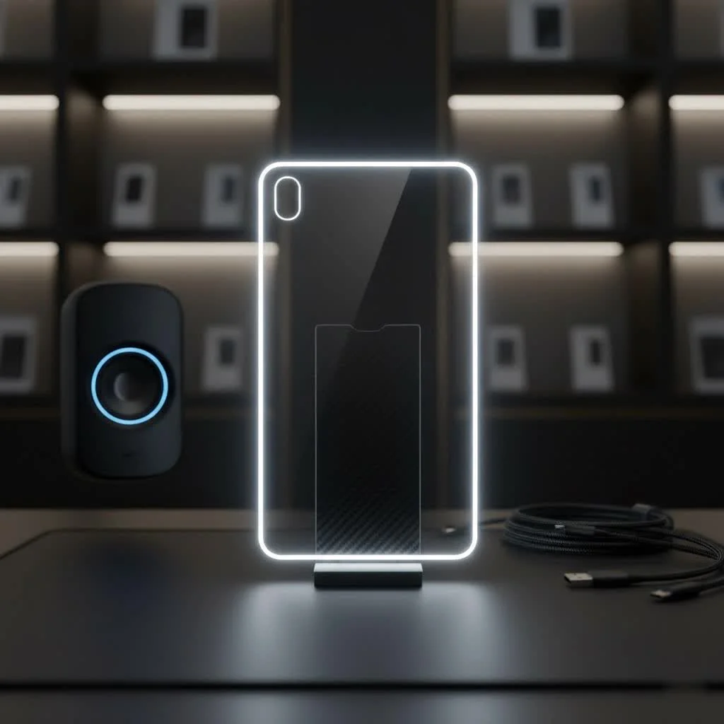 iPhone 11 with a clear screen protector applied