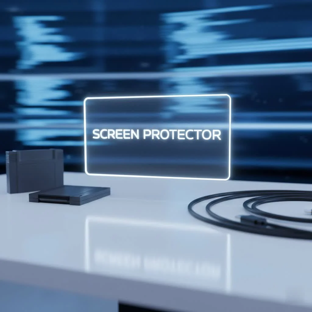 Matte screen protector applied to a smartphone, showing reduced glare