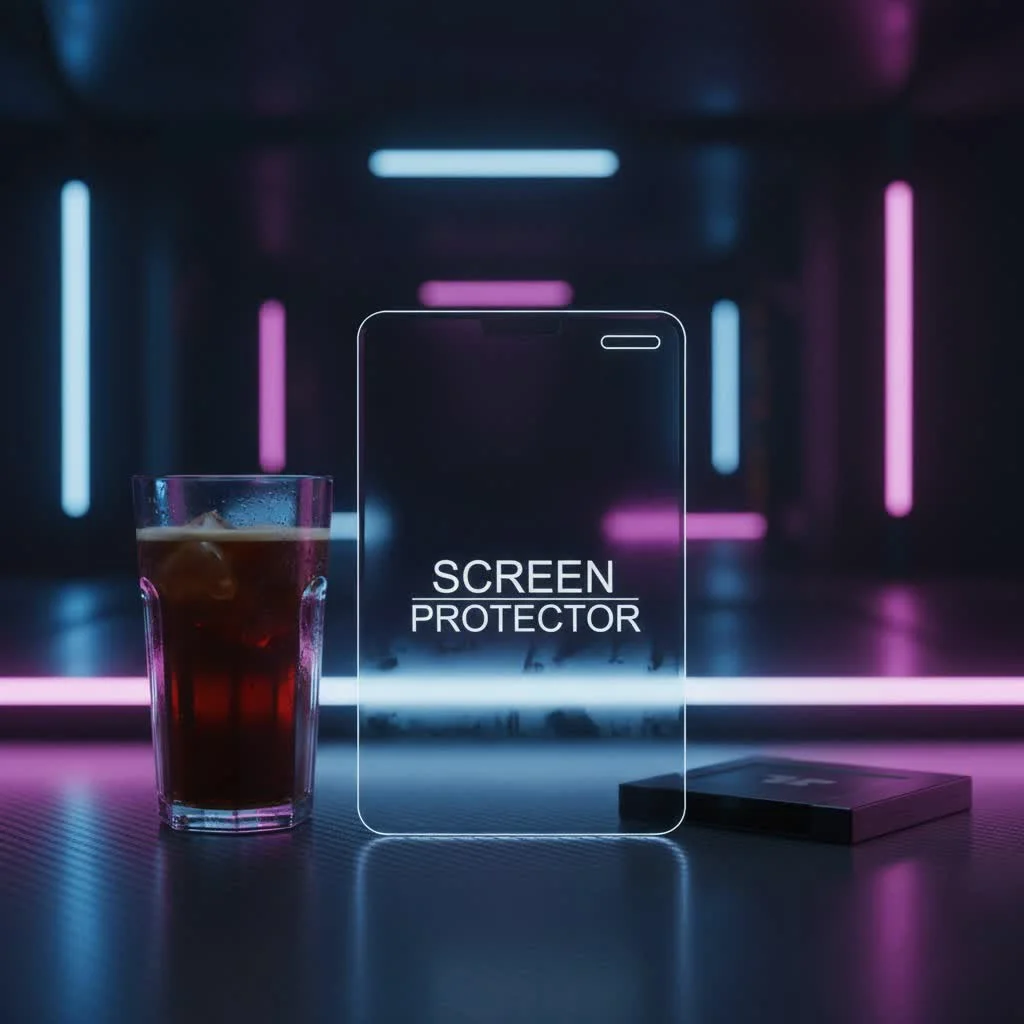 Zagg InvisibleShield screen protector on a smartphone