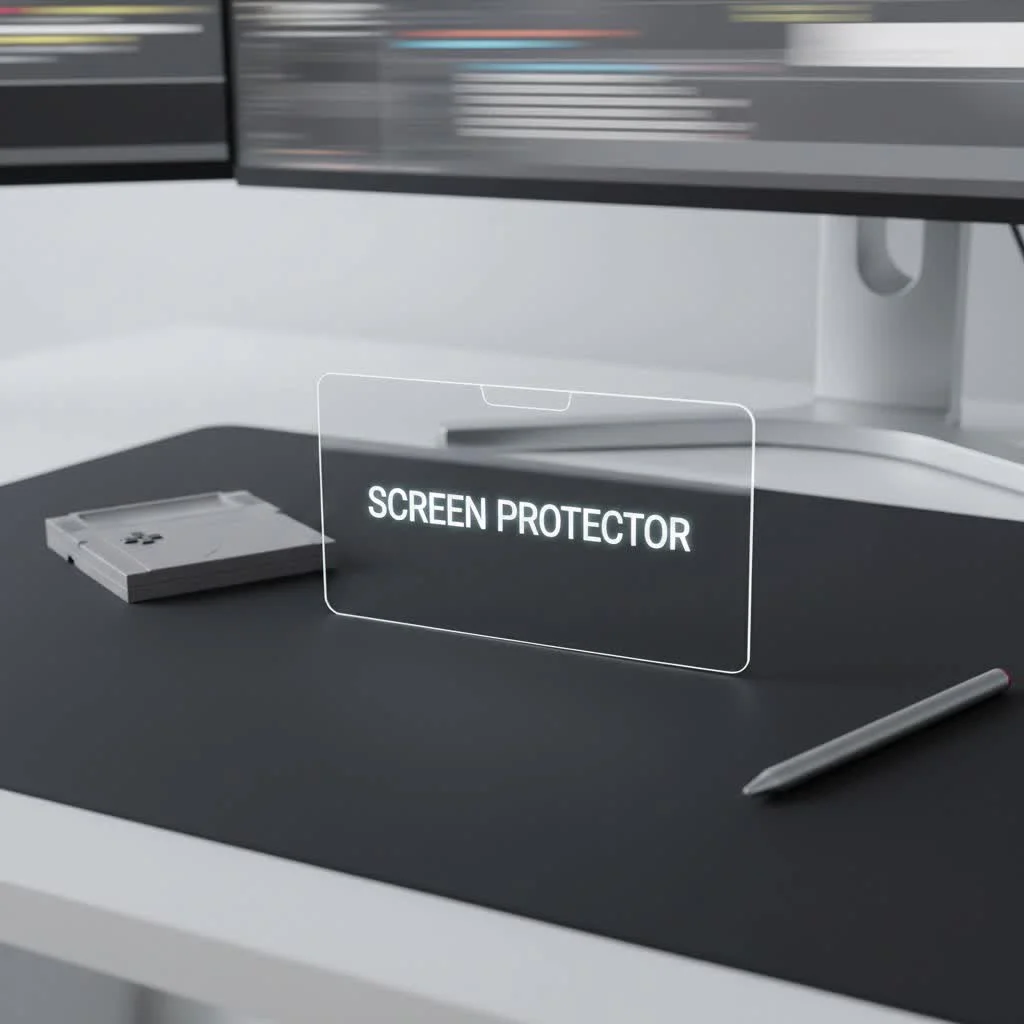 iPad with a paperlike screen protector and Apple Pencil