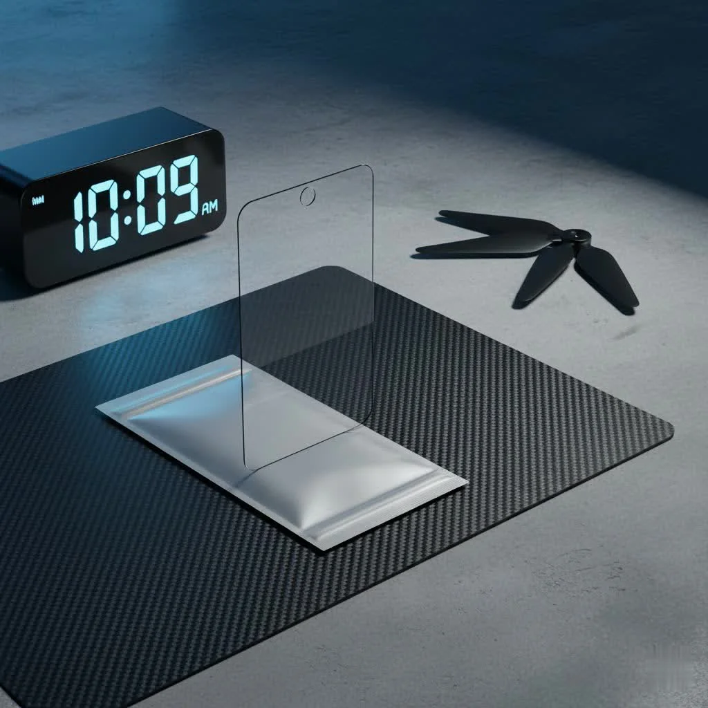 Nintendo Switch console with a screen protector applied