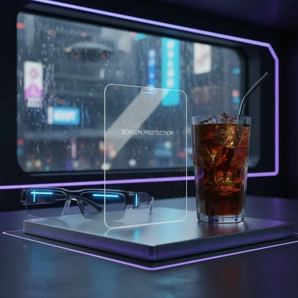 Zagg InvisibleShield screen protector on a smartphone